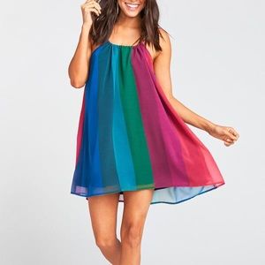 SMYM Carlotta Mini Dress in Madly Stripe